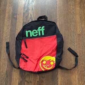 Neff Daily Backpack Rasta - Black and Red Sporty Backpack with Bold Design